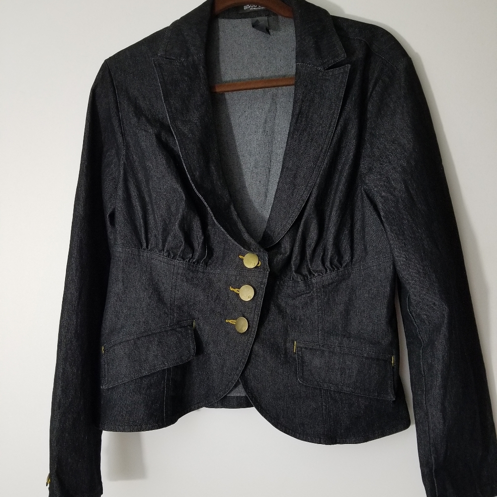 Denim Bisou Bisou Michele Bohbot Jean Jacket